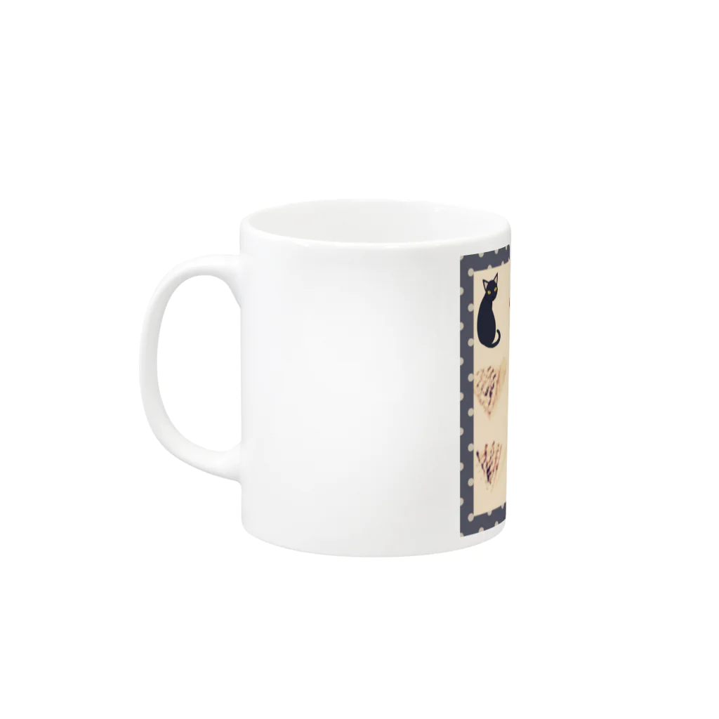 Rasen52のにゃんとクレープ Mug :left side of the handle