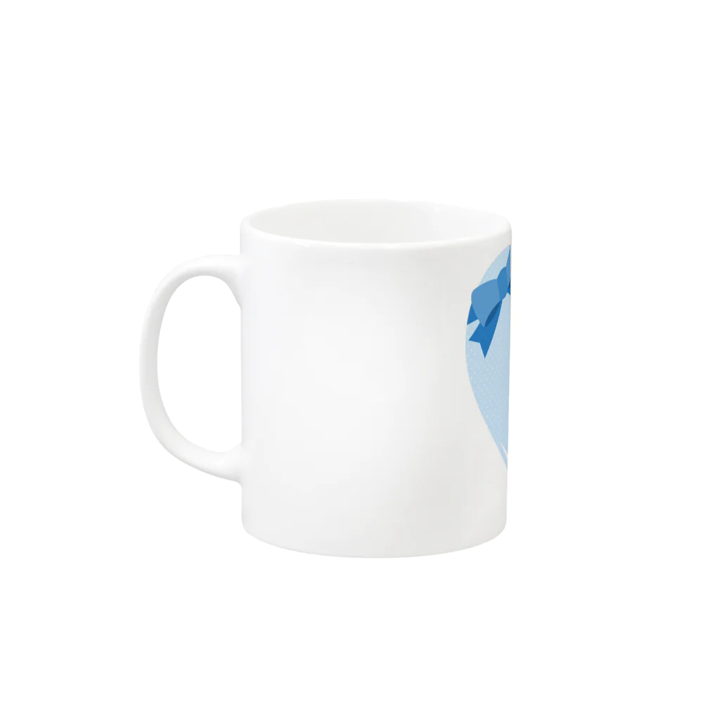 beautiful_aのハート柄 Mug :left side of the handle