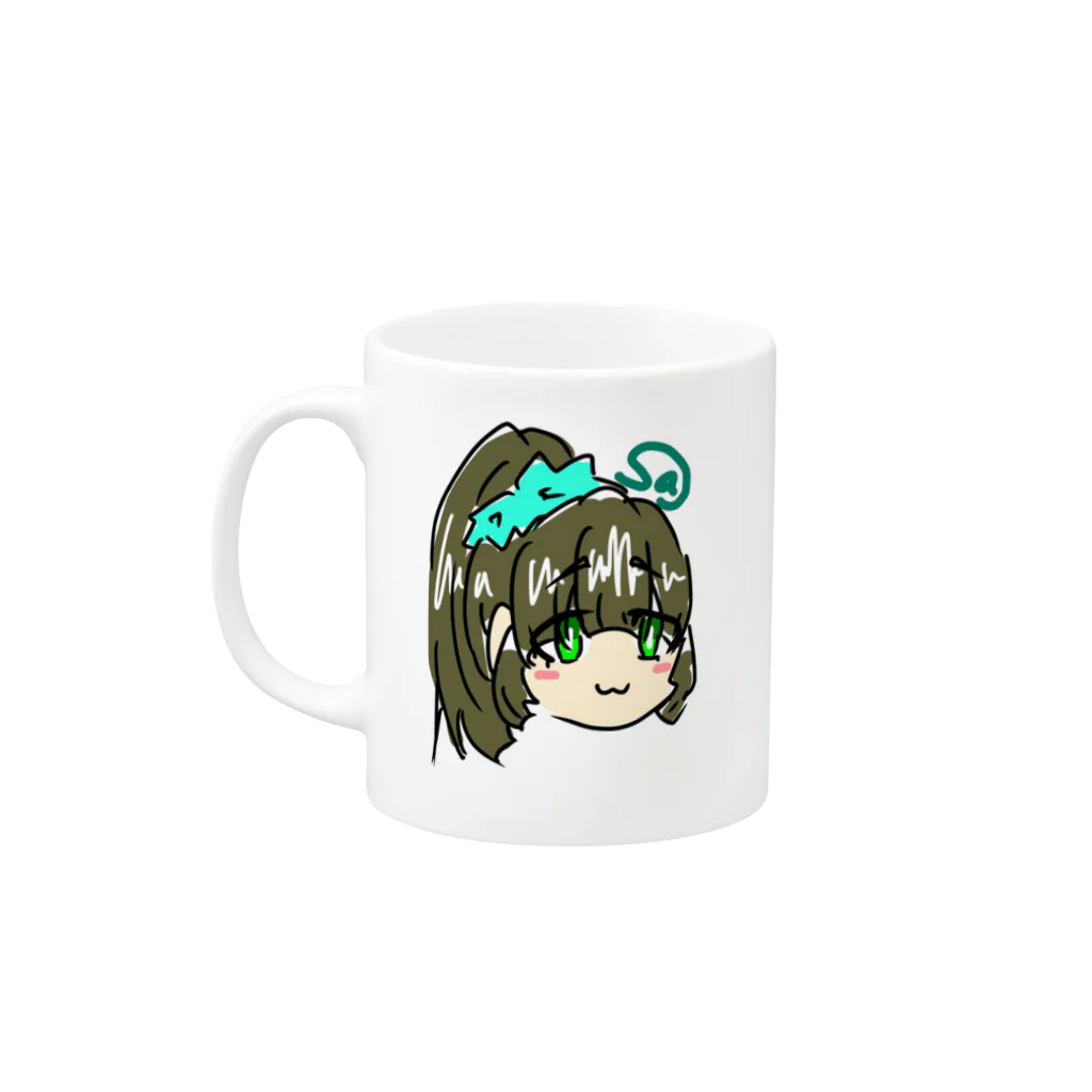 akari_cottoの甲賀ちゃん Mug :left side of the handle