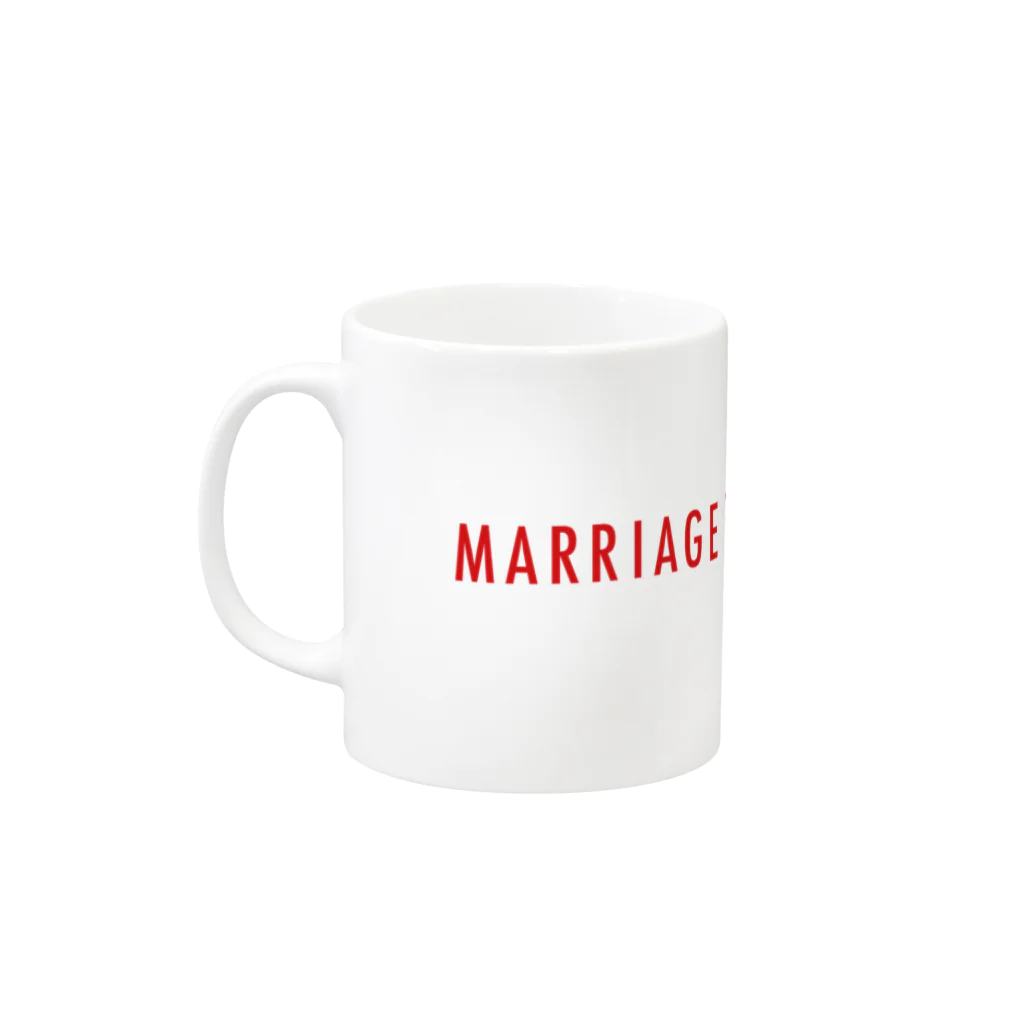 マリフォー応援グッズ販売サイトのMarriageForAllJapanマグカップ1 Mug :left side of the handle