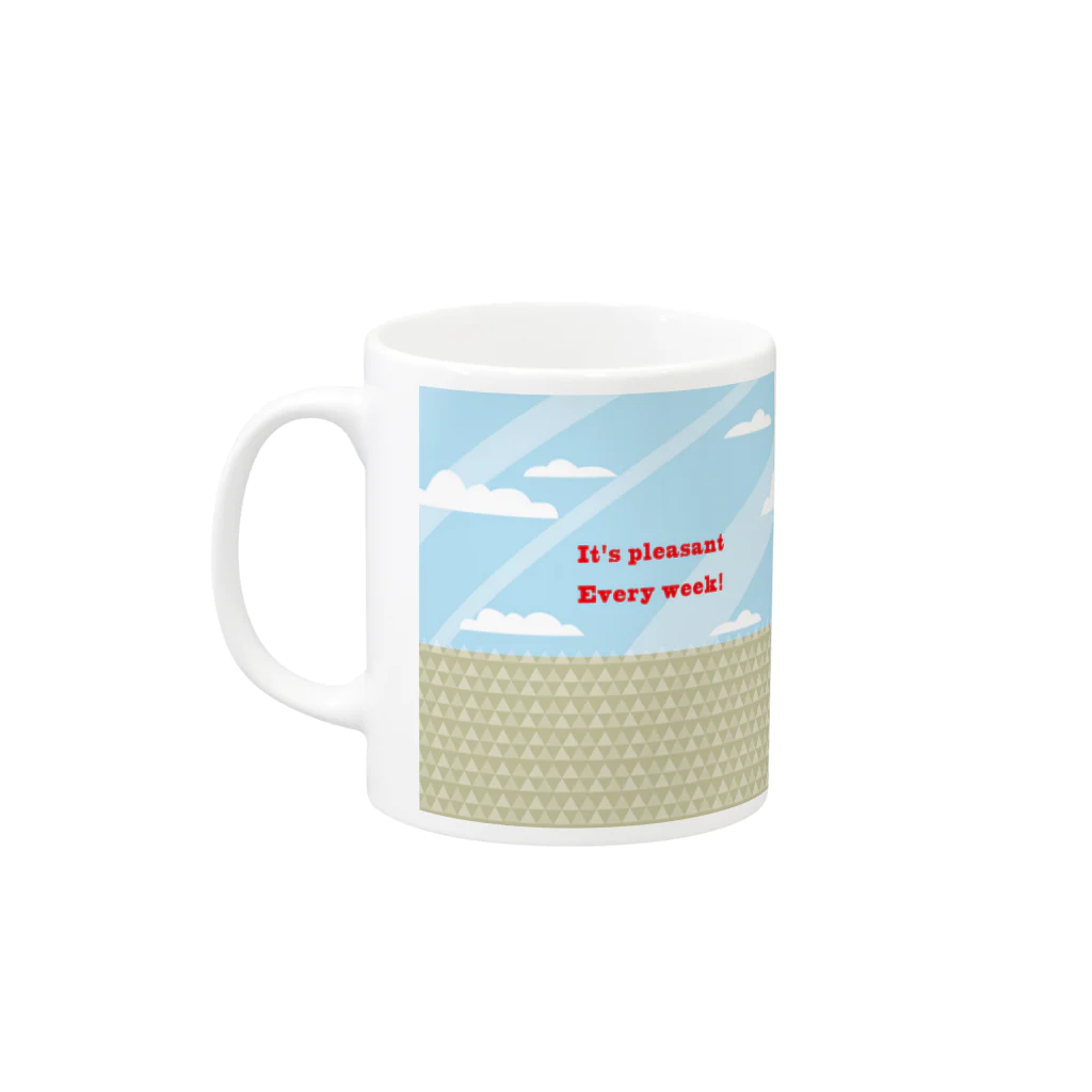 Umaryのペアマグカップ(ダート) Mug :left side of the handle