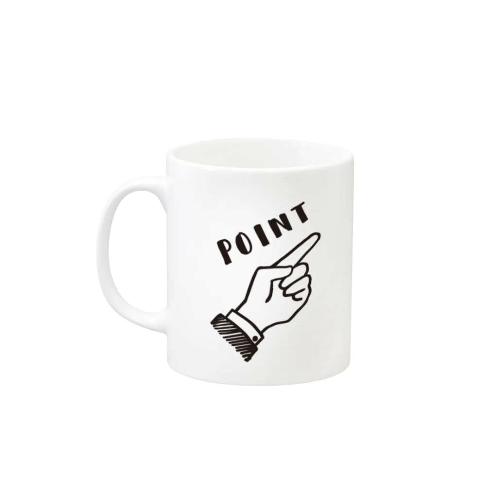 LINE ILLUST.comのGOOD!とPOINT Mug :left side of the handle