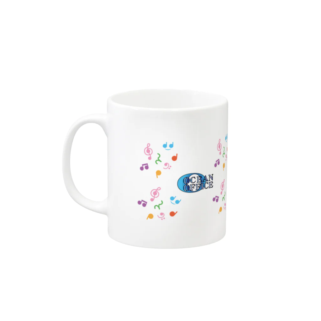 OCEAN OFFICEのクボちゃんとギターマグ Mug :left side of the handle