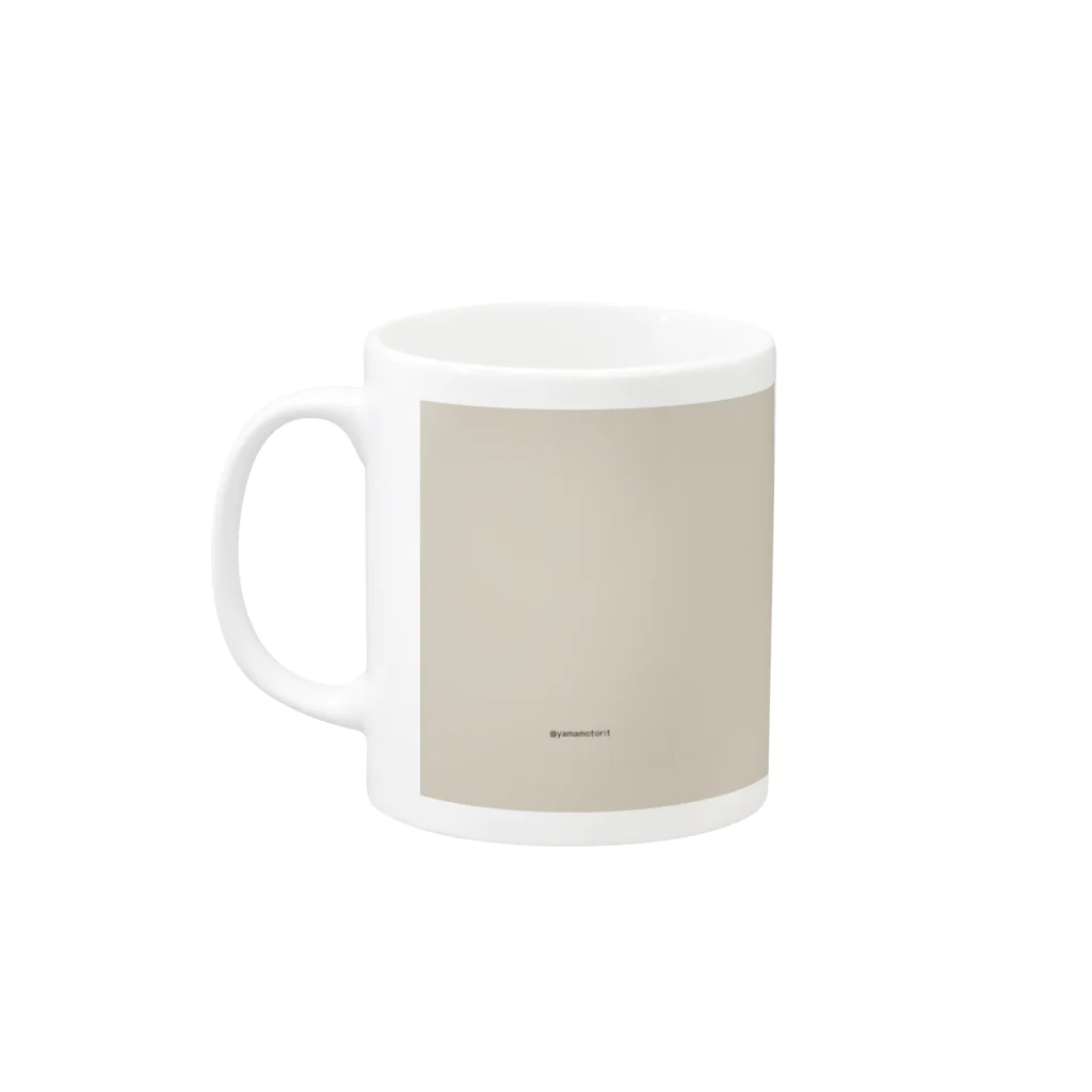 リツ屋のセーターってお手入れ難しいよね(ベージュ) Mug :left side of the handle