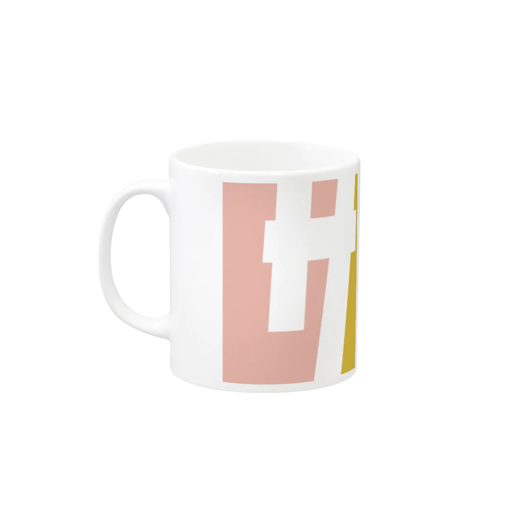 東京Tシャツ　〈名入れ・イニシャルグッズ〉のサトウさん名入れグッズ（カタカナ）難読？ 苗字 Mug :left side of the handle