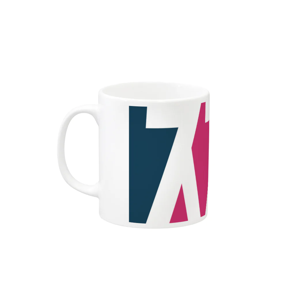 東京Tシャツ　〈名入れ・イニシャルグッズ〉のスズキさん名入れグッズ（カタカナ）難読？ 苗字 Mug :left side of the handle