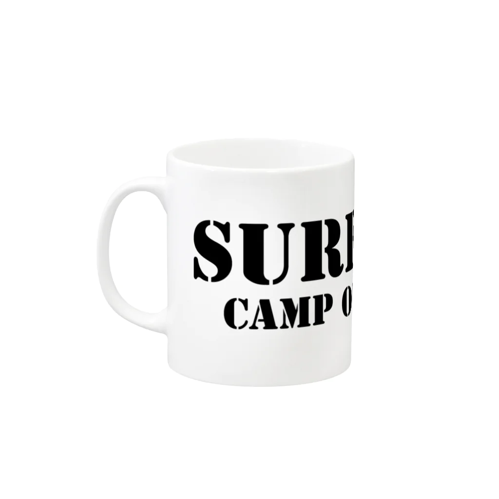 CAMP OF THE DEADのSURF CAMP Mug :left side of the handle