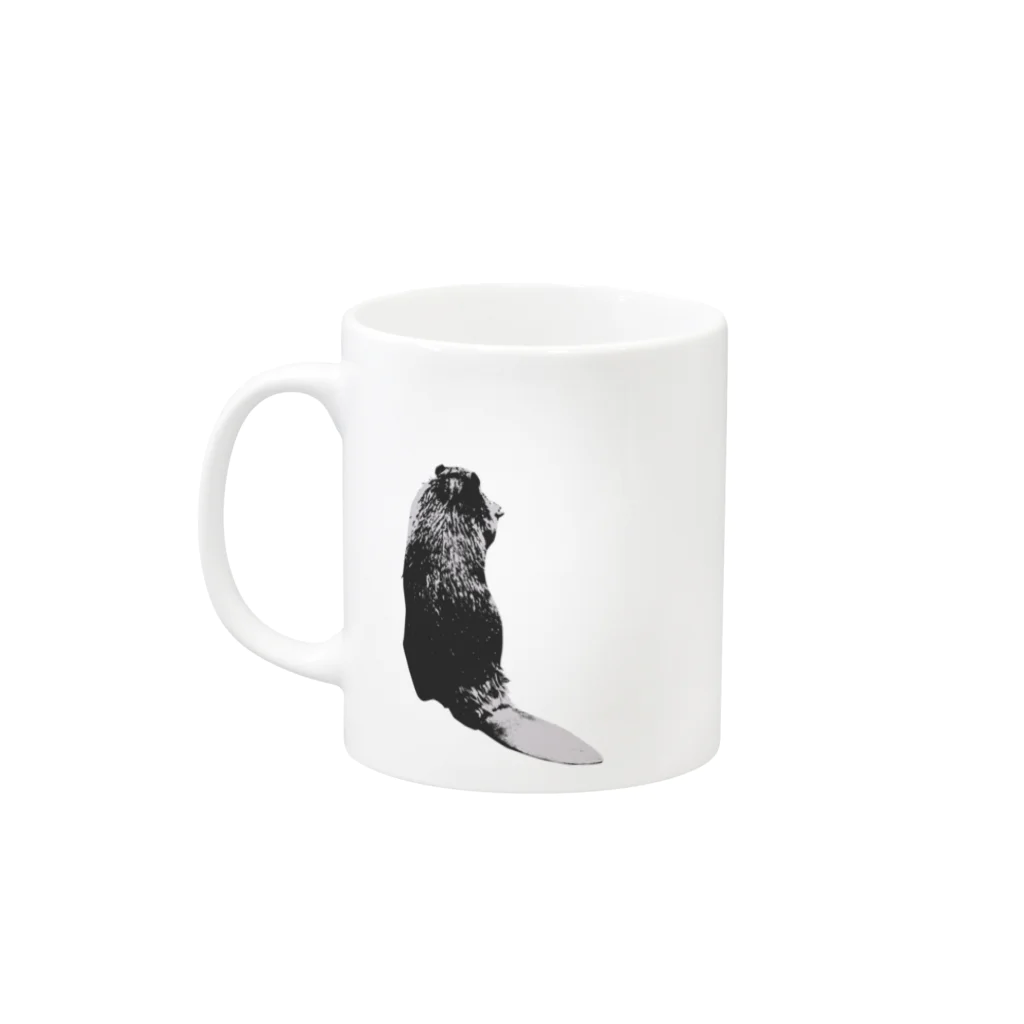 0isall_zoologicalのいつも心にビーバーさんを Mug :left side of the handle