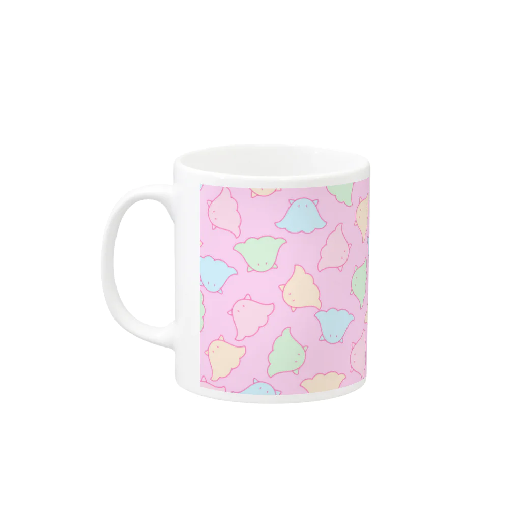 ○○(にわ)のめんだこ(ピンク) Mug :left side of the handle