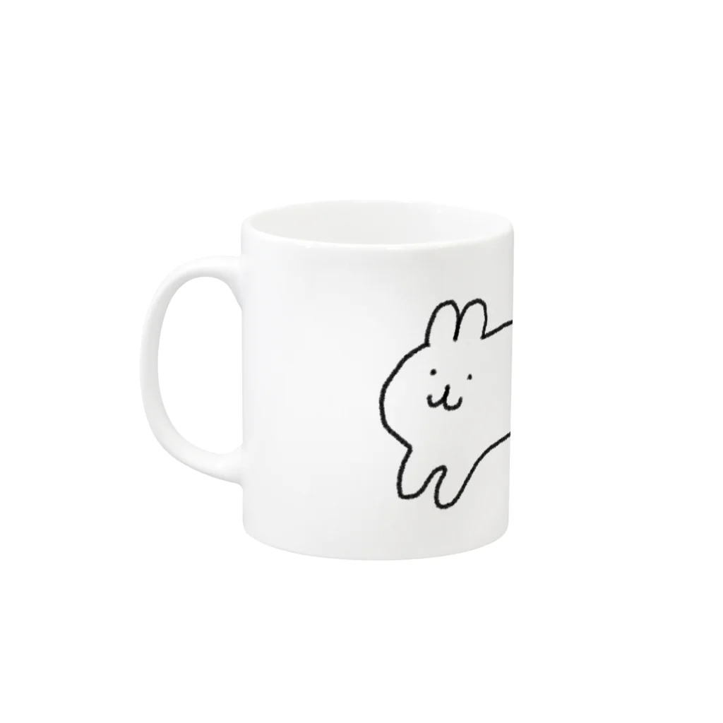 鮃のうーさん Mug :left side of the handle