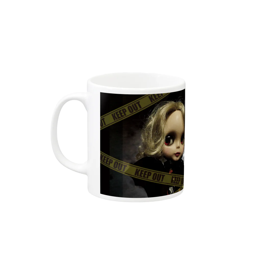 夜魔猫亭綺譚の怪報★恐NAVI!マグカップ2 Mug :left side of the handle