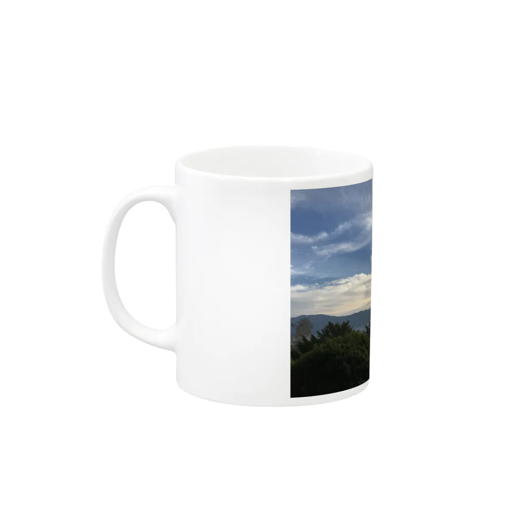 thousand rice fieldの夕焼け Mug :left side of the handle