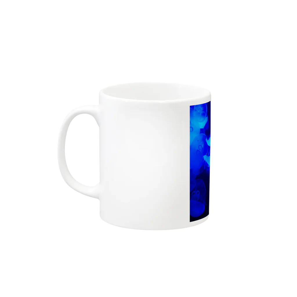 日常トリップの夜に咲くクラゲ Mug :left side of the handle