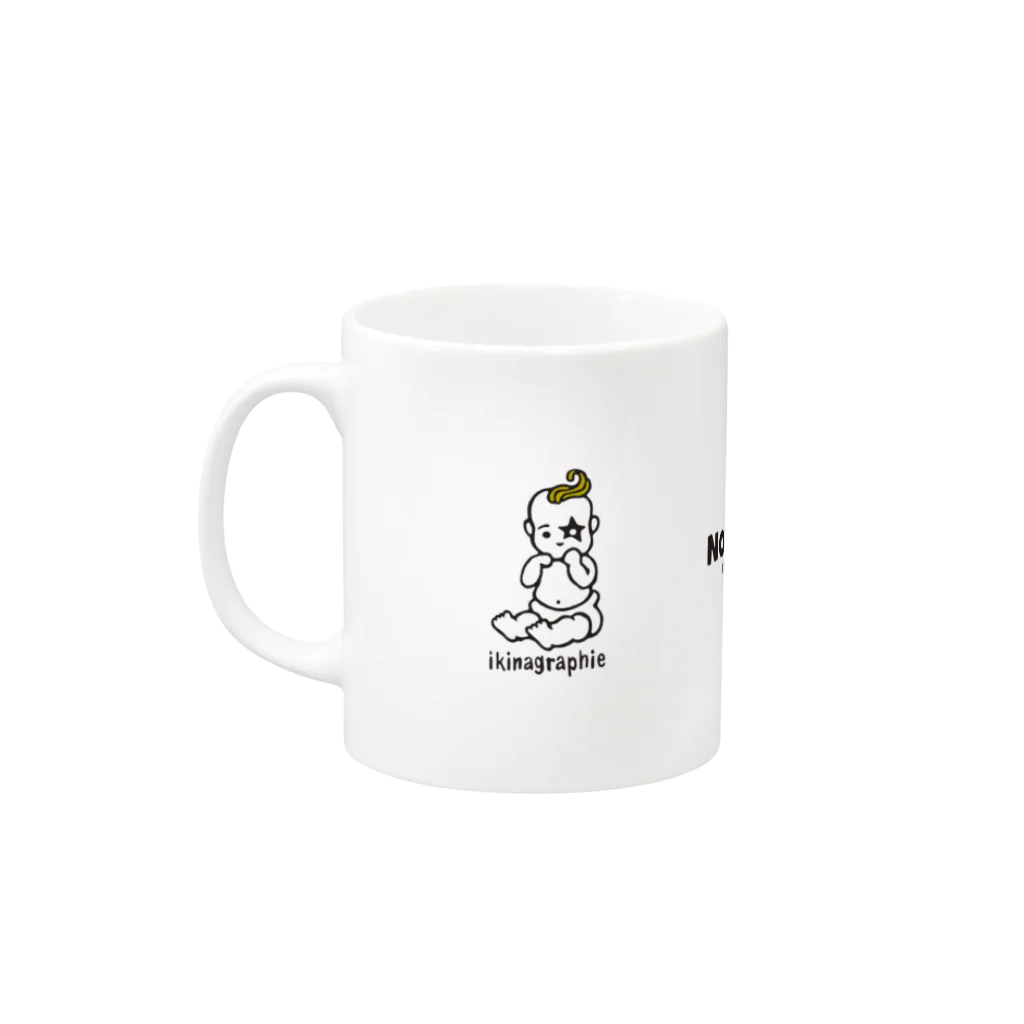 ikinagraphieのNO DISCOUNT Mug :left side of the handle