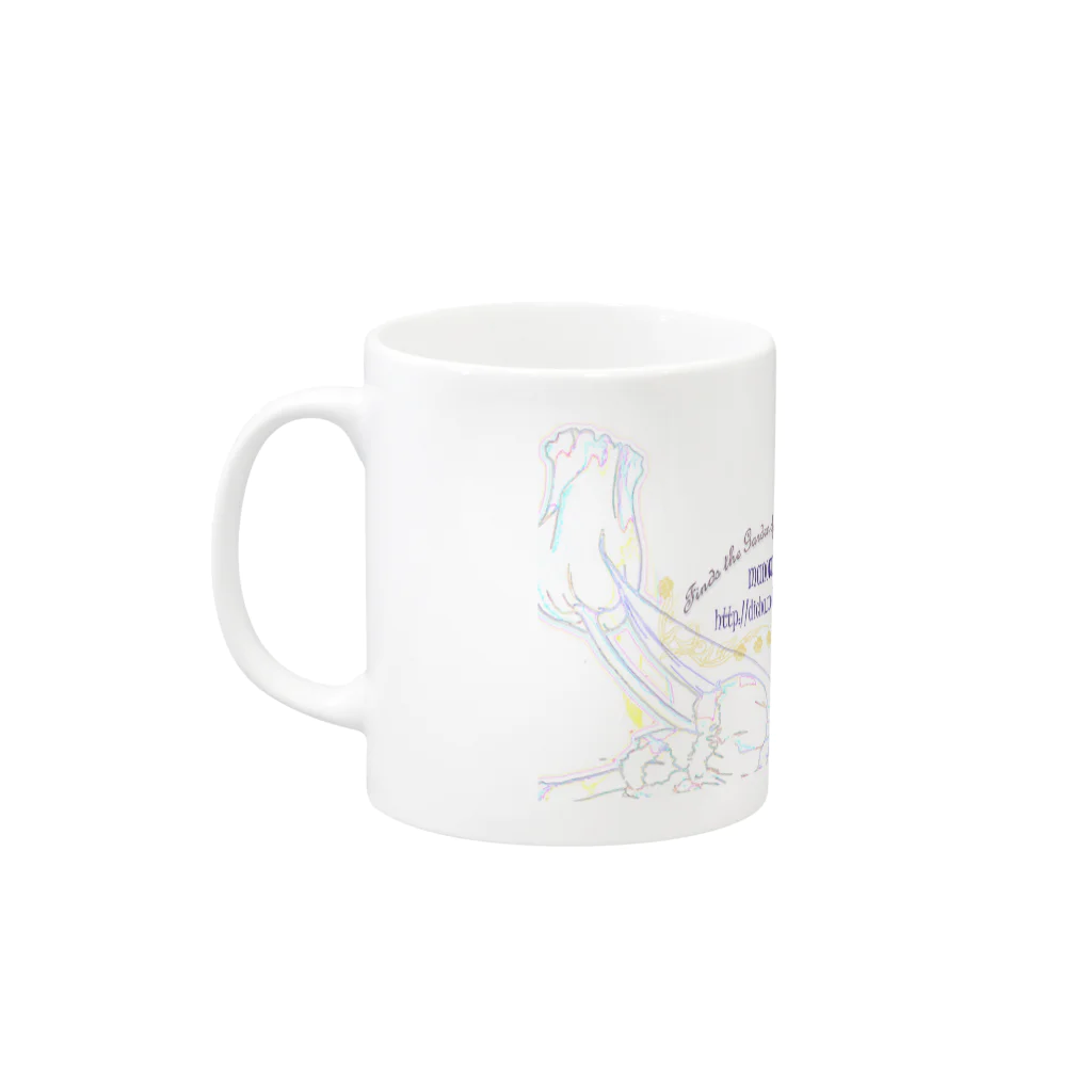 manomanoの花たちとアリス Mug :left side of the handle