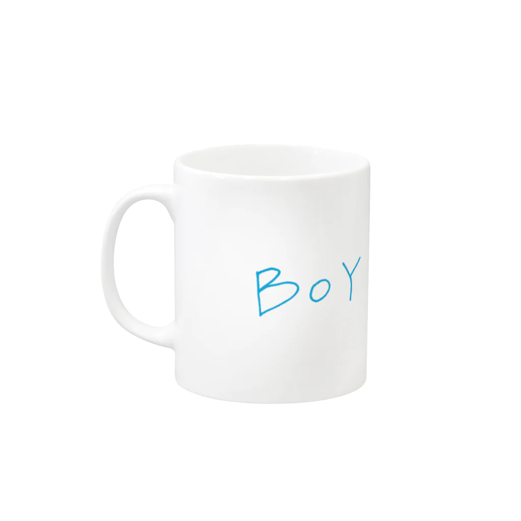 Techno6のMUG(BOY) マグカップの取っ手の左面