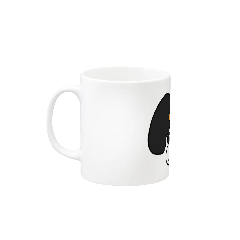 たれ耳チワワ🐶めかぶグッズのたれ耳チワワめかぶ Mug :left side of the handle