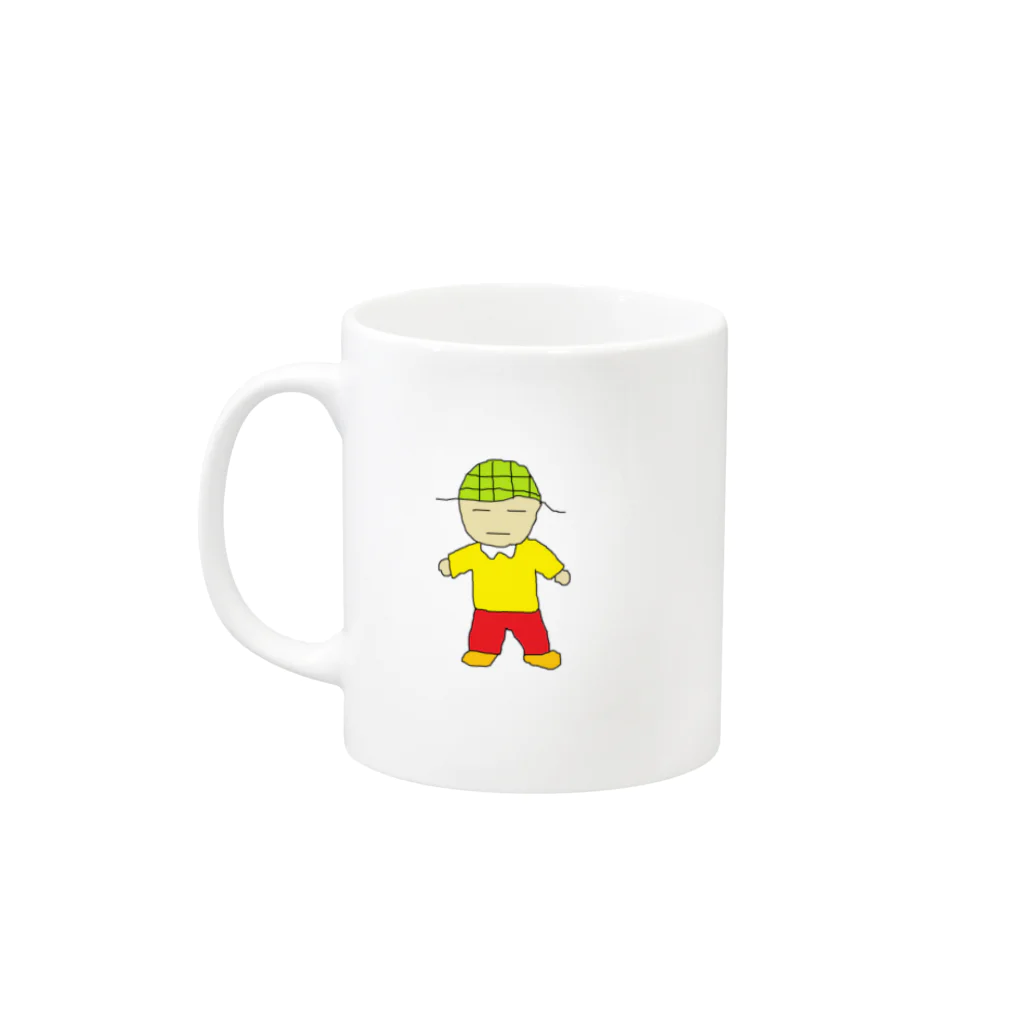 こうすけルームのムクトンくん Mug :left side of the handle