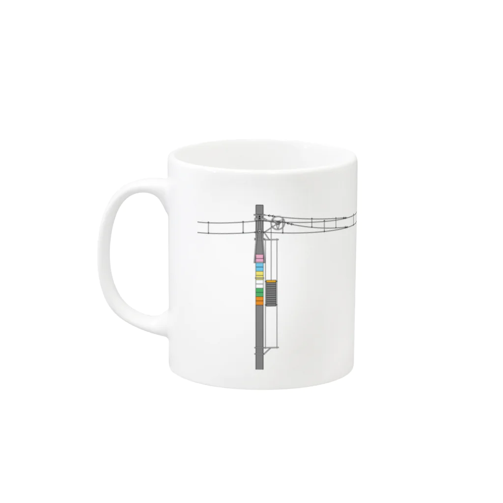 新商品PTオリジナルショップの架線柱 with WTB Mug :left side of the handle