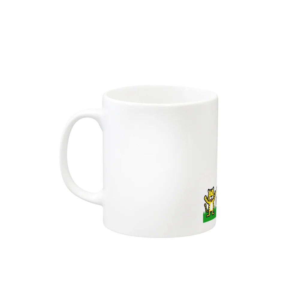 福のゆるアニマル Mug :left side of the handle