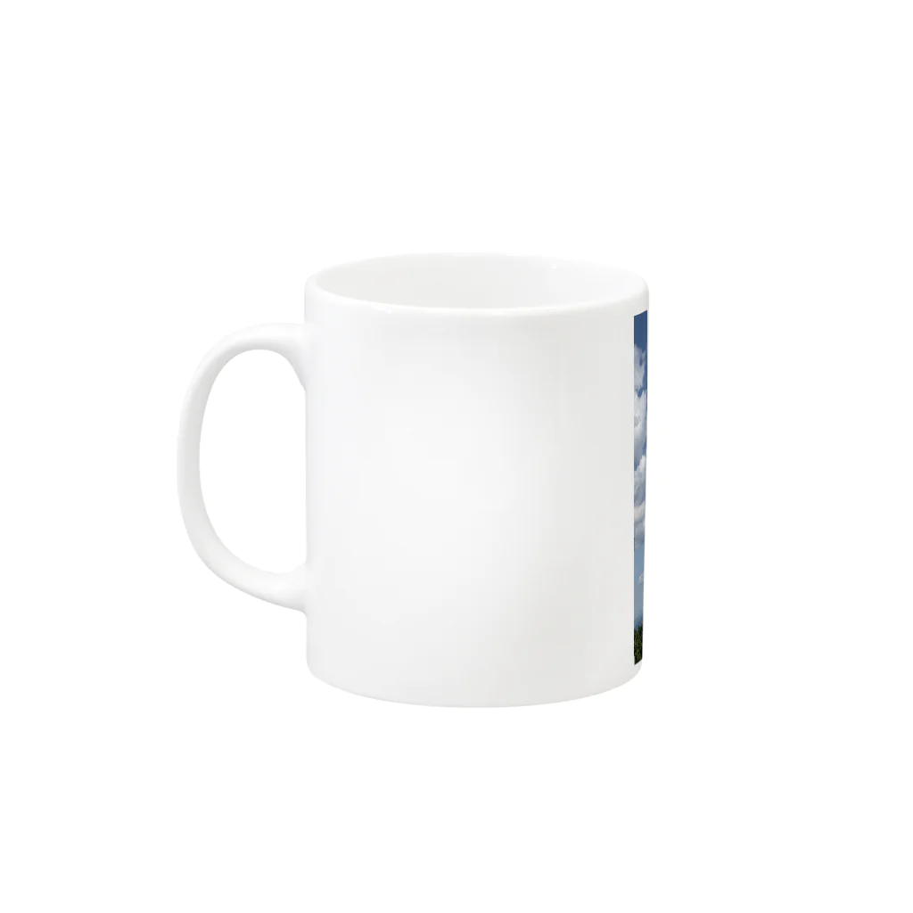 (U・∞・U)の高原の青空 Mug :left side of the handle