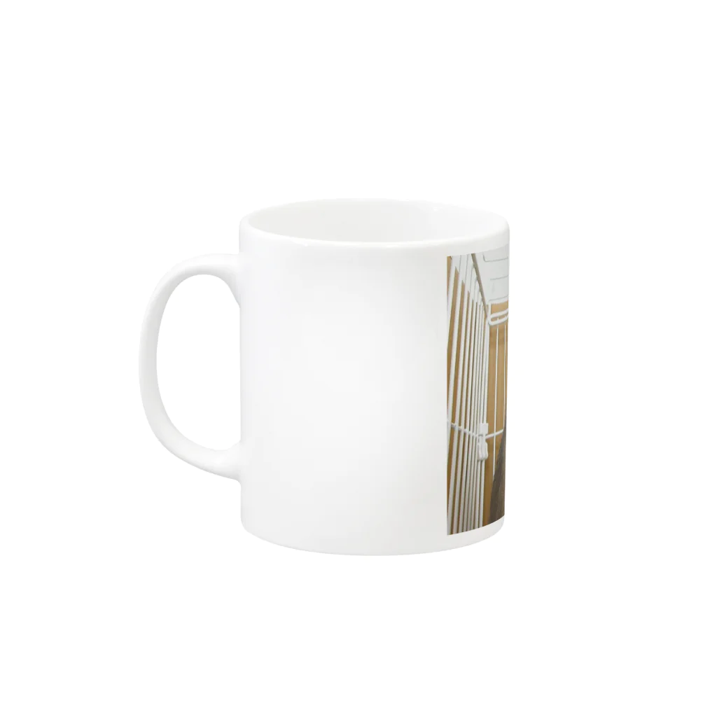 昼寝日和のうさぎのグミちゃんマグカップ Mug :left side of the handle