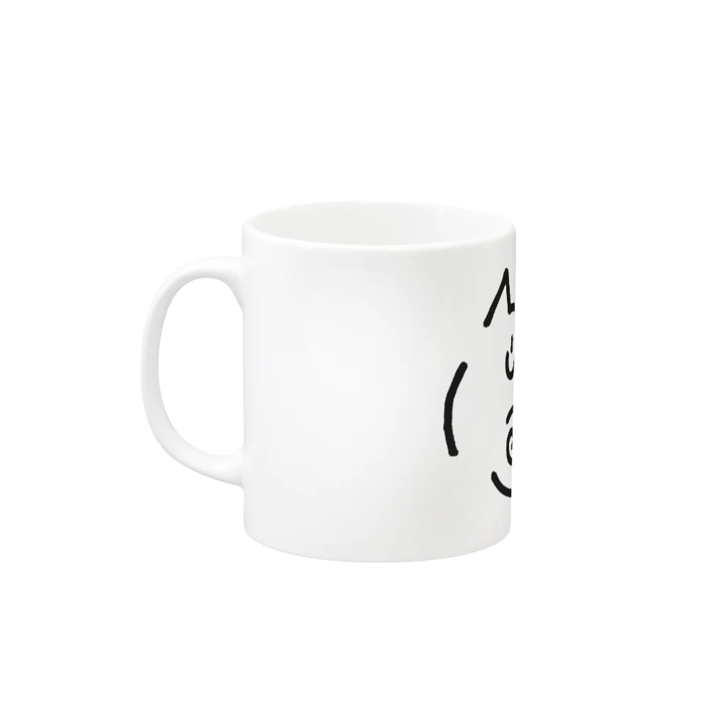 ねこかんのおみせのタラバガニってカニじゃないらしいよ Mug :left side of the handle