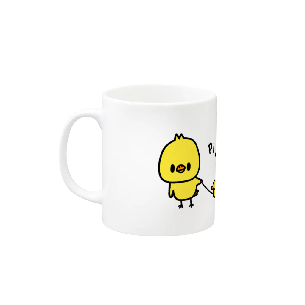 ユウィズのぴよ散歩 Mug :left side of the handle