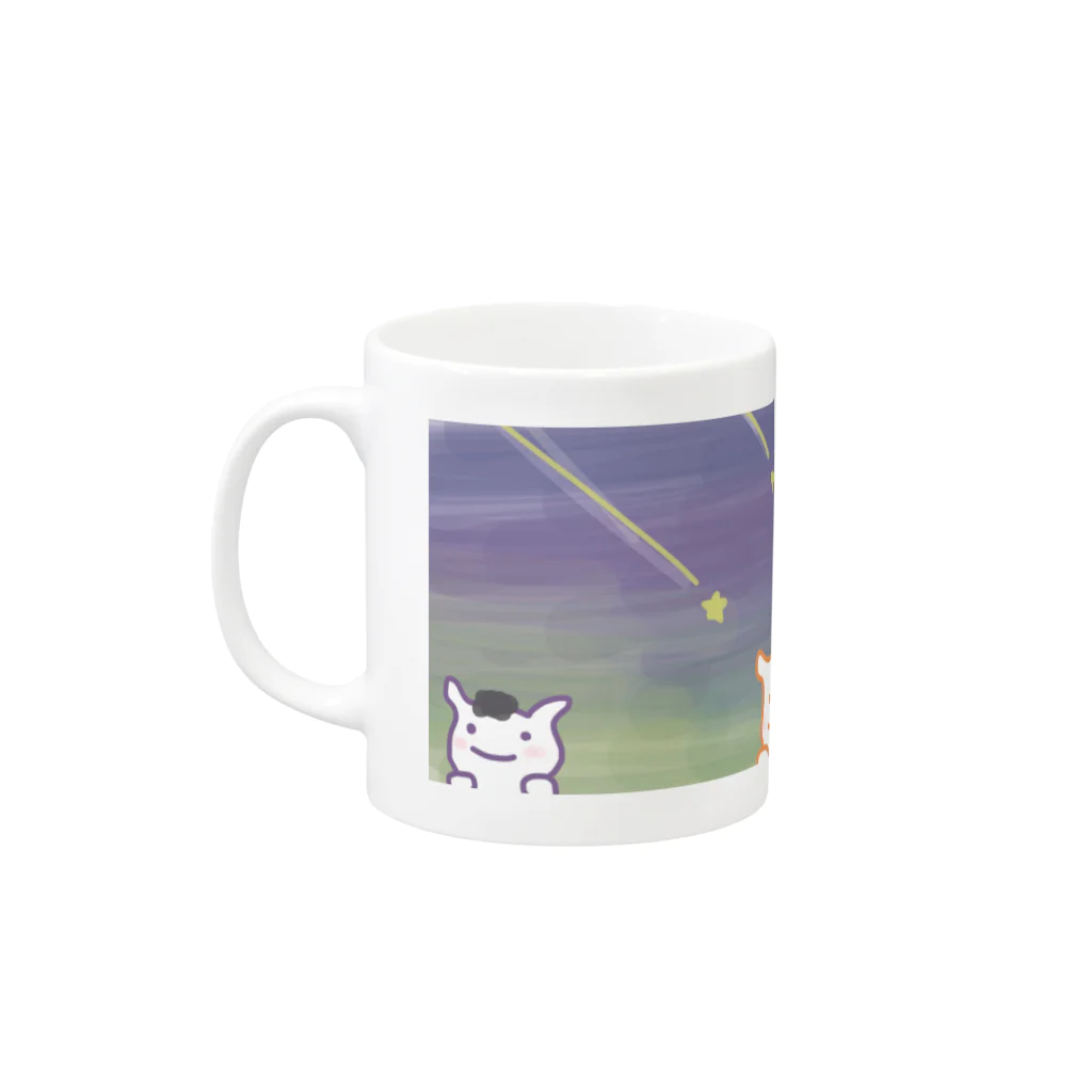 みつこのときをまつ　ひつじ Mug :left side of the handle