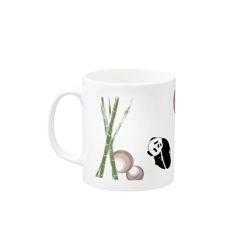 Lucieの黄昏パンダ Mug :left side of the handle