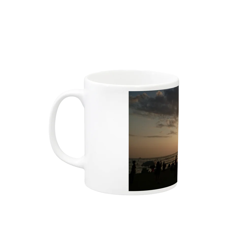 gajumaruのsunset in Hawaii Mug :left side of the handle