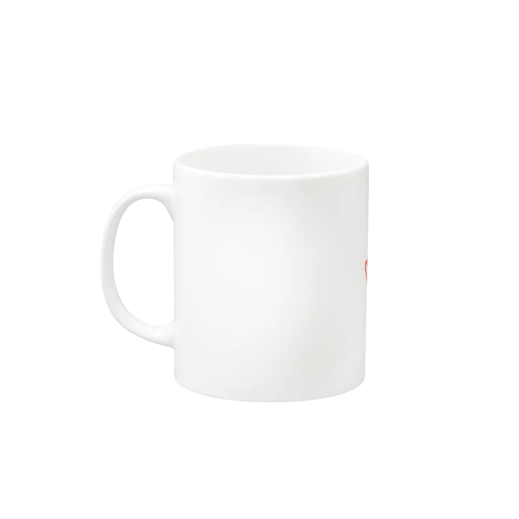 liliumのピンク豚【線】 Mug :left side of the handle