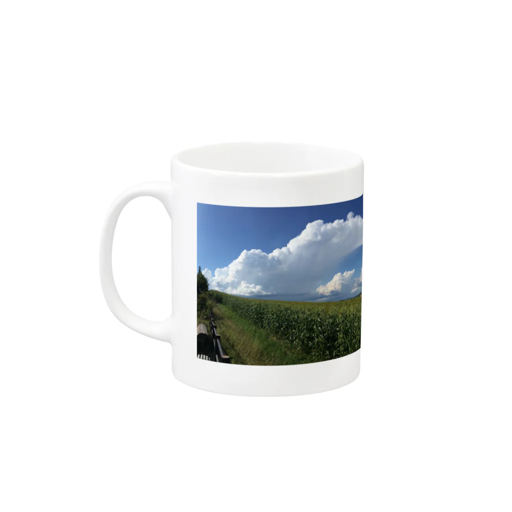 mechkuriの流れていく入道雲 Mug :left side of the handle