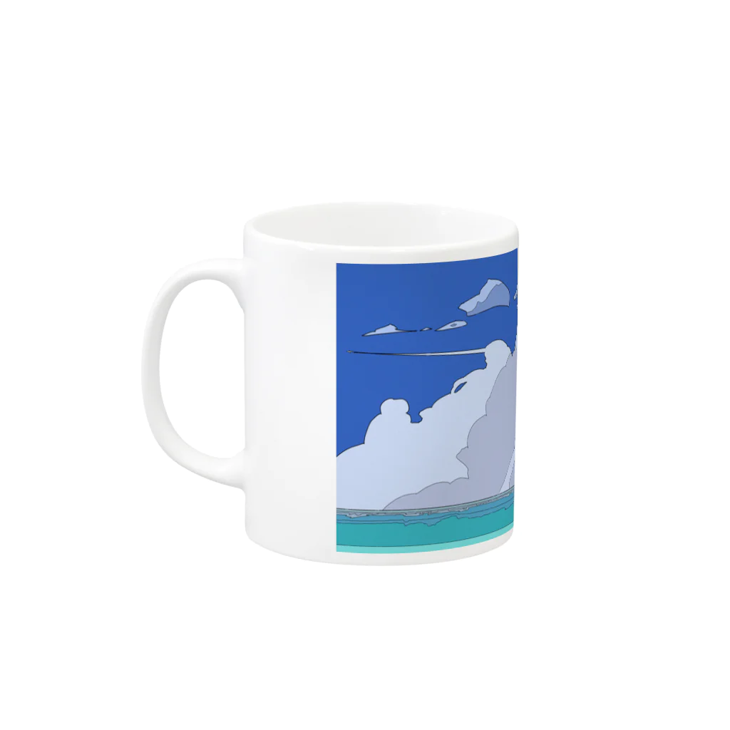 リツ＠お仕事受付中のlonely summer Mug :left side of the handle