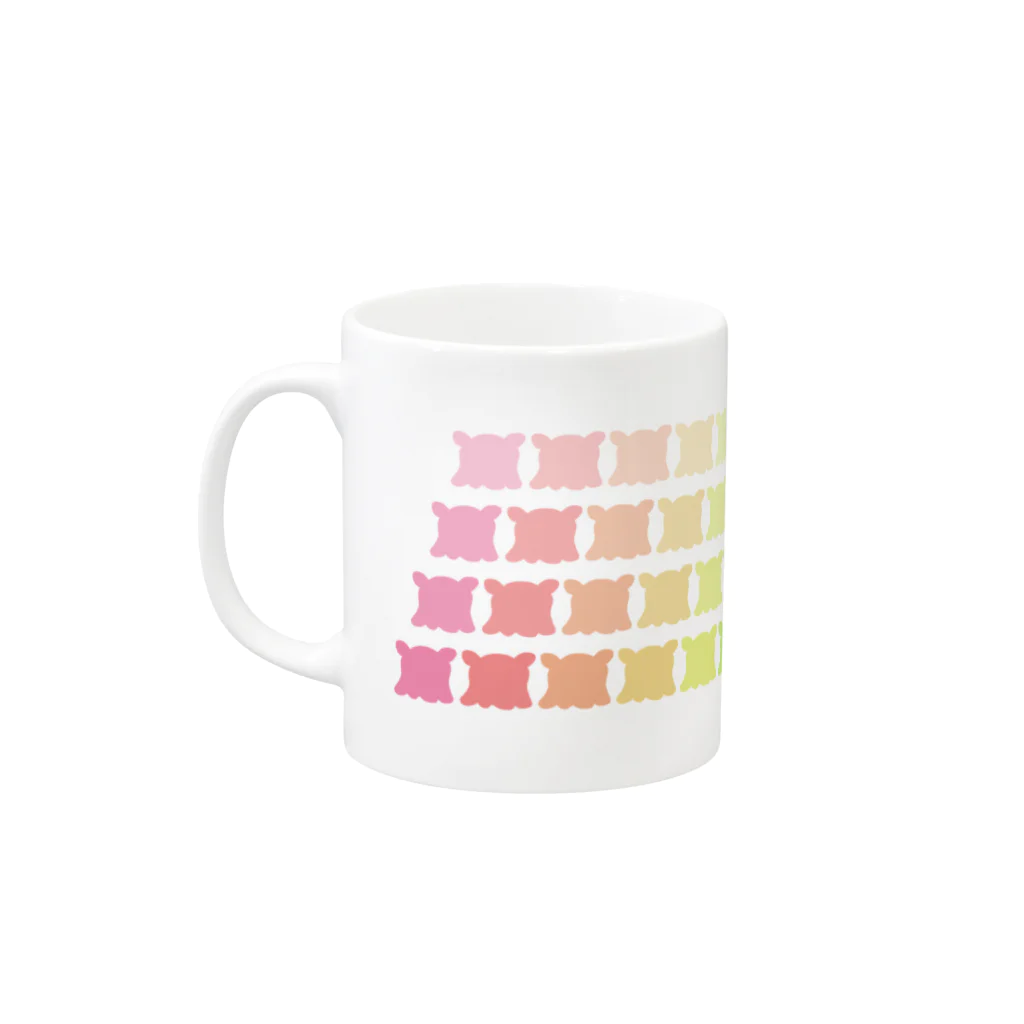 wktkライブ公式グッズショップの-ifｰレインボーめんだこ Mug :left side of the handle