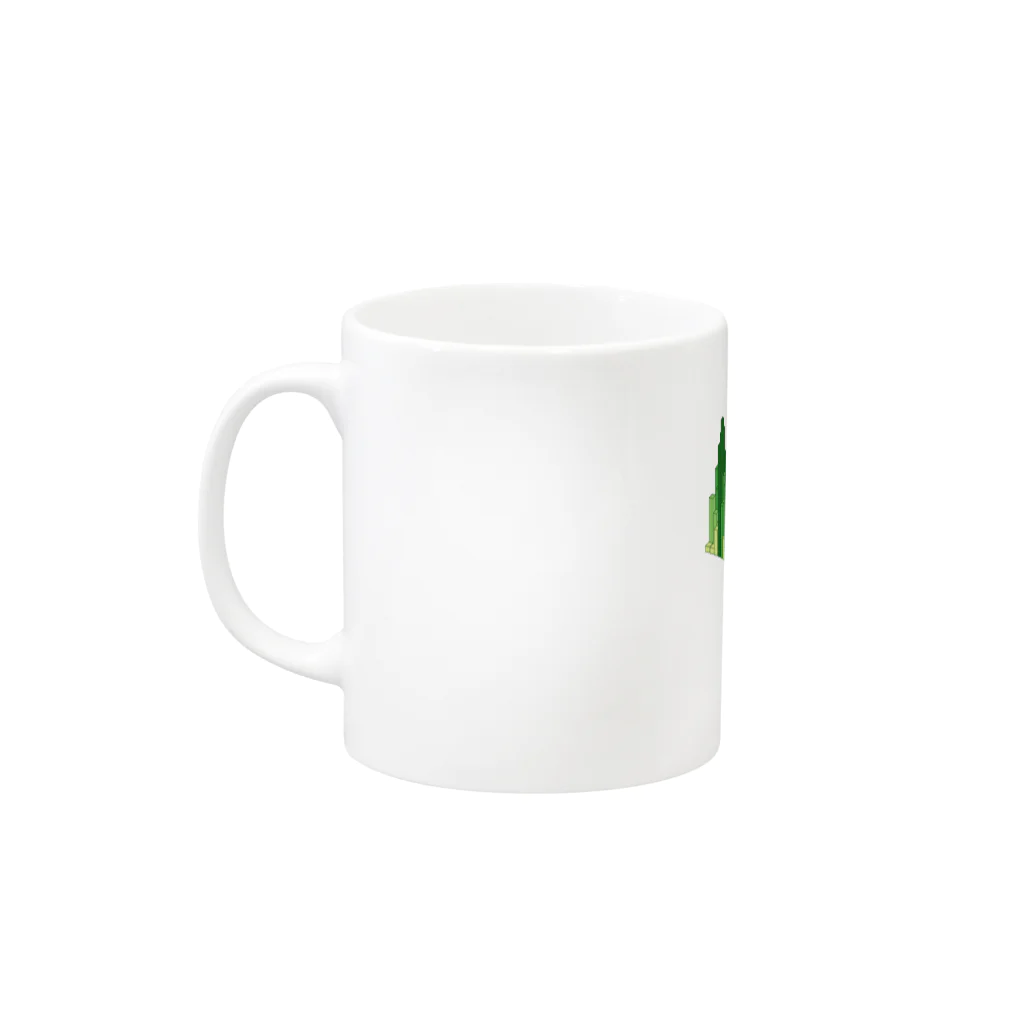 Pocke(ぽっけ)の時代は3D芝 Mug :left side of the handle