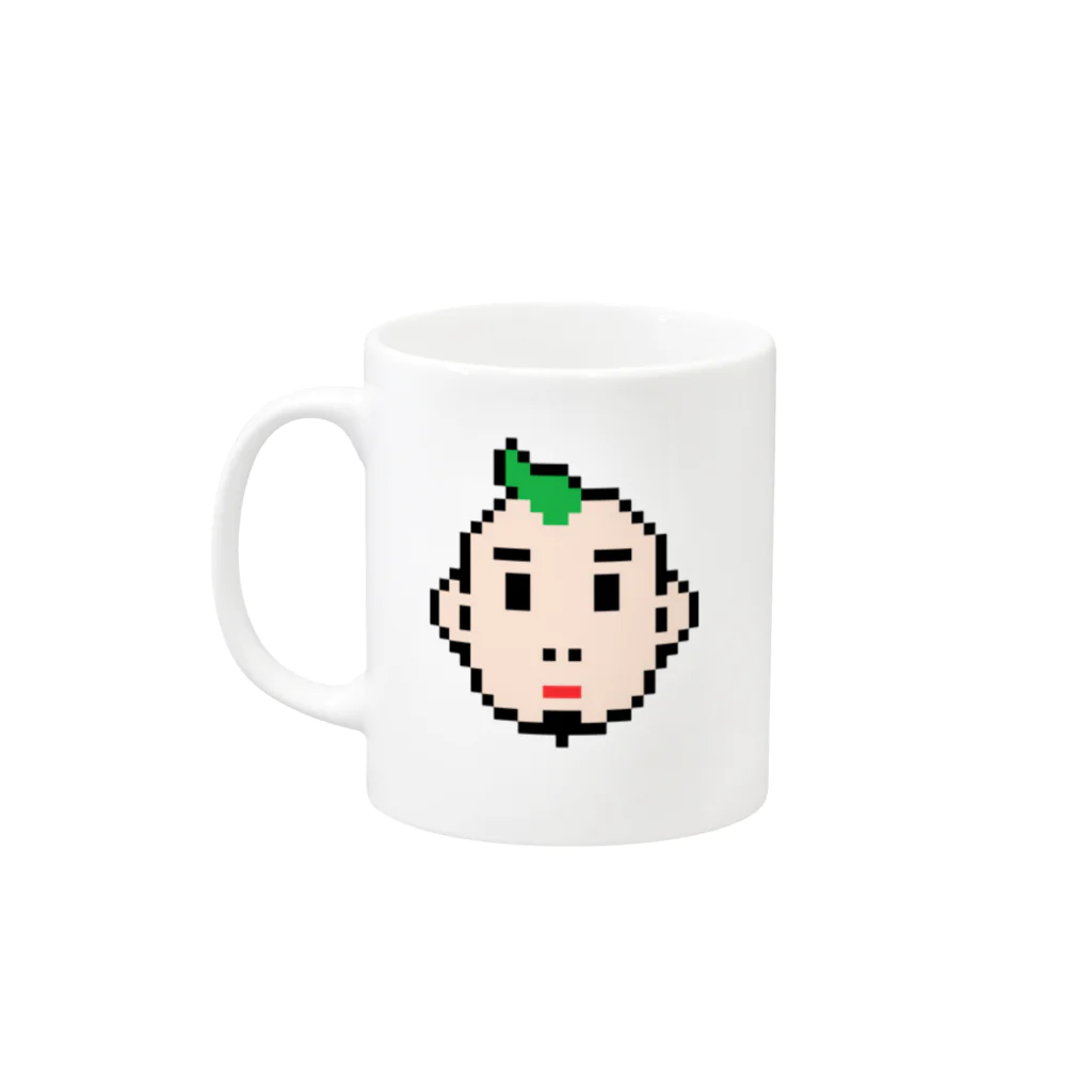 PSKのうんこのってるちゃん Mug :left side of the handle