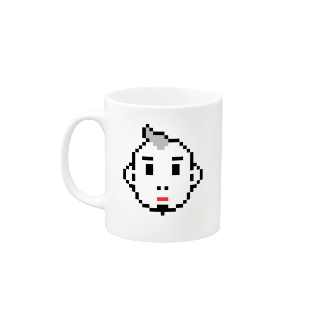 PSKのうんこのってるちゃん Mug :left side of the handle