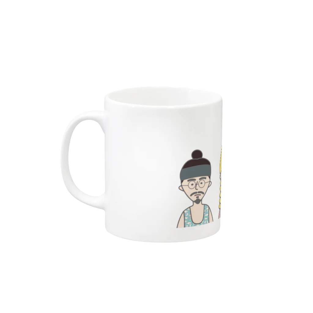 picoの五郎さん Mug :left side of the handle