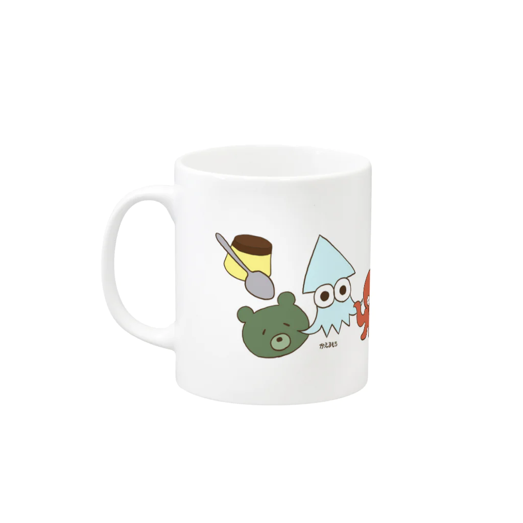 かえるもちの愉快な仲間たち大集合スペシャル Mug :left side of the handle