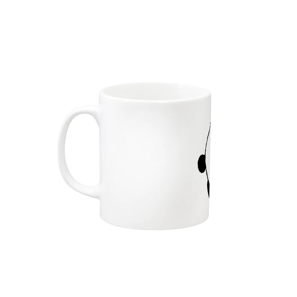 ヒフミヨイのねパンダ Mug :left side of the handle