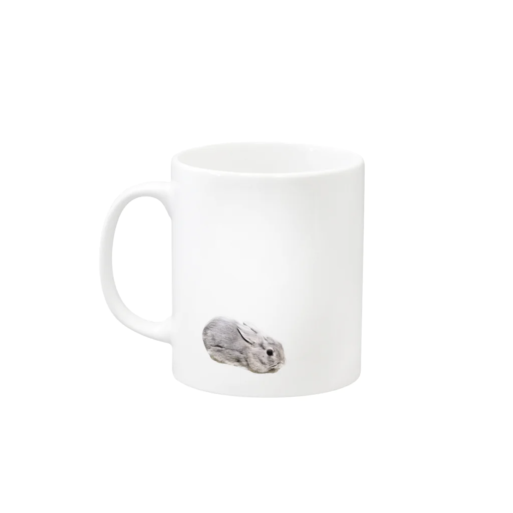 うさぎやのひっそり Mug :left side of the handle