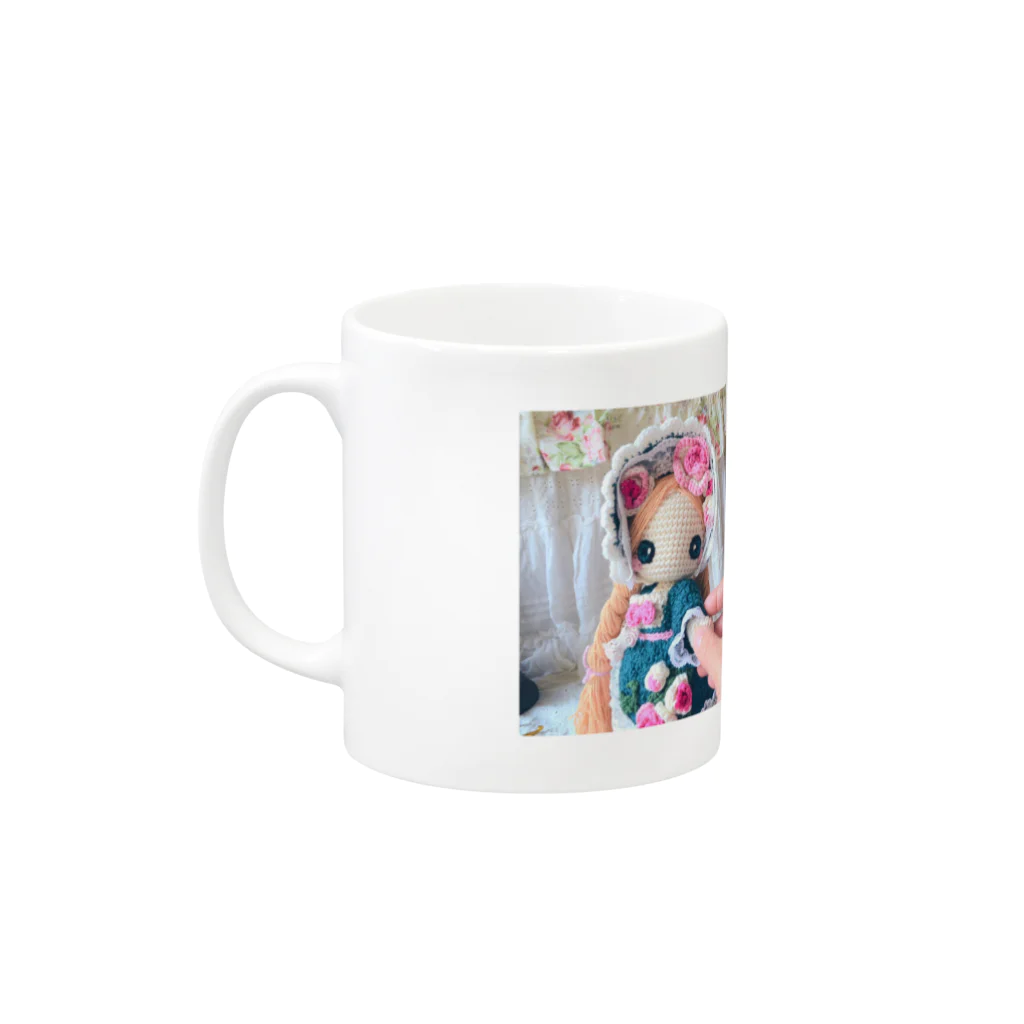 あみぐるどーるグッズSHOPのコーヒータイムのお供に〜薔薇姫さま〜 Mug :left side of the handle