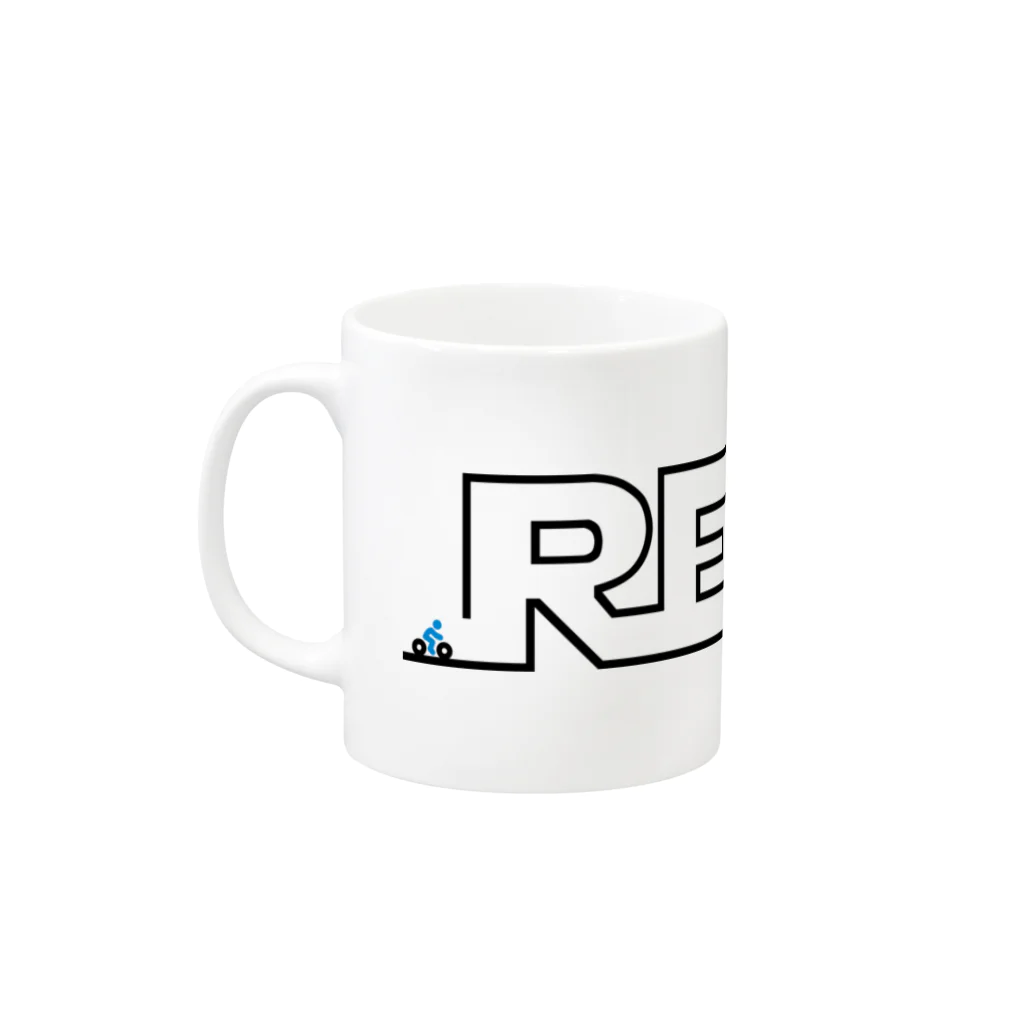 GALACTIC REBELのREBEL LINE BLACK Mug :left side of the handle