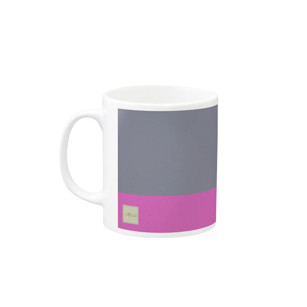 スーパーファンタジー絵描き　松野和貴の化けの皮マグーフラミンゴー Mug :left side of the handle