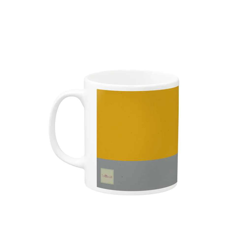 スーパーファンタジー絵描き　松野和貴の化けの皮マグータコー Mug :left side of the handle