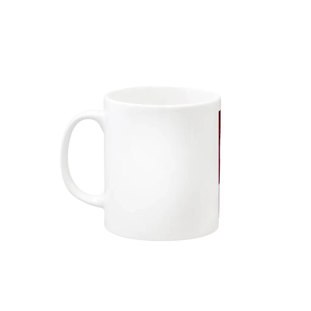 夢を叶える会のアボカドサーモンクリームチーズカナッペ Mug :left side of the handle