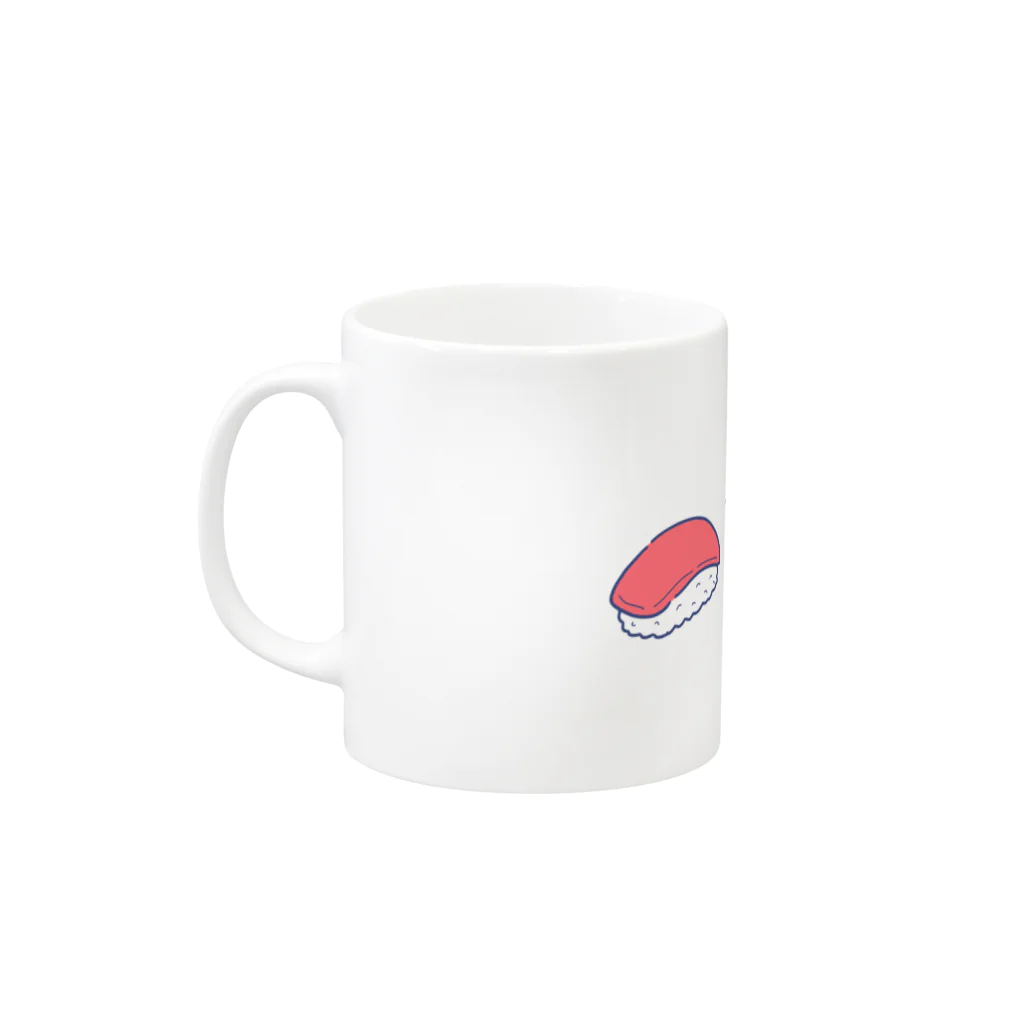 モイモイのすしろくまパン Mug :left side of the handle