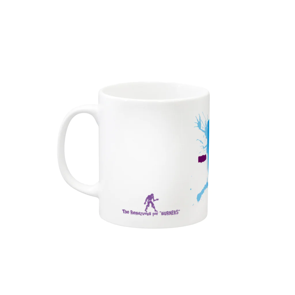 シューティングバーFIVEのFIVEのサイコマグカップ Mug :left side of the handle