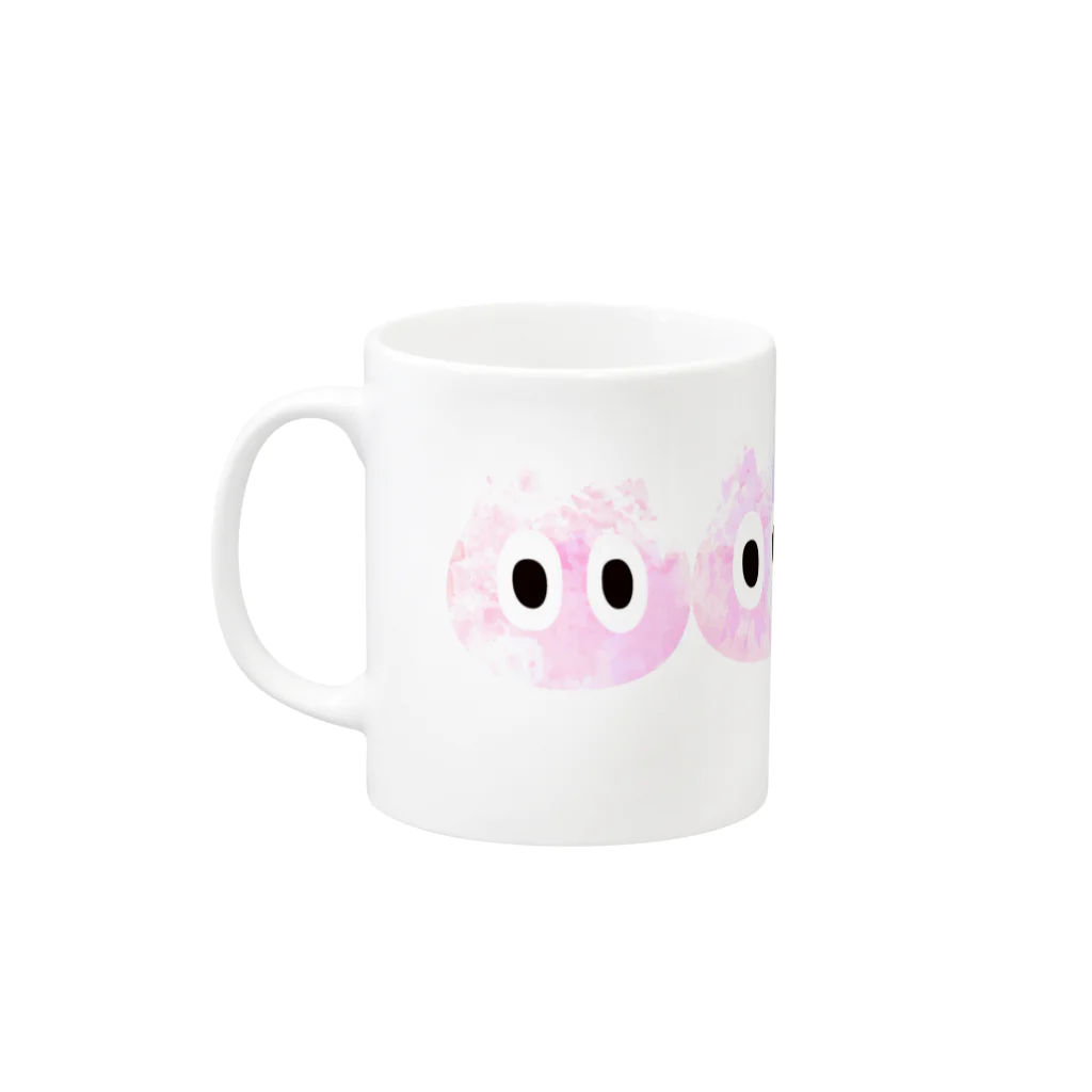 ねこすきのならぶよ後半 Mug :left side of the handle